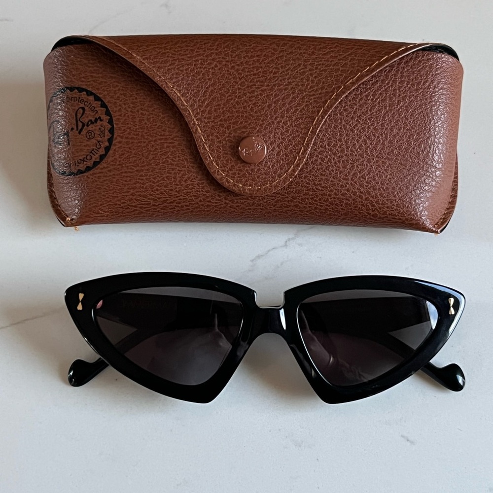 Zimmermann Verona Black Vintage Style Cat Eye Sunglasses Retail $280 - Picture 11 of 14